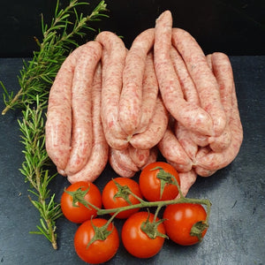 Traditional Handmade Lincolnshire Pork Chipolatas  / available in 2 pack sizes