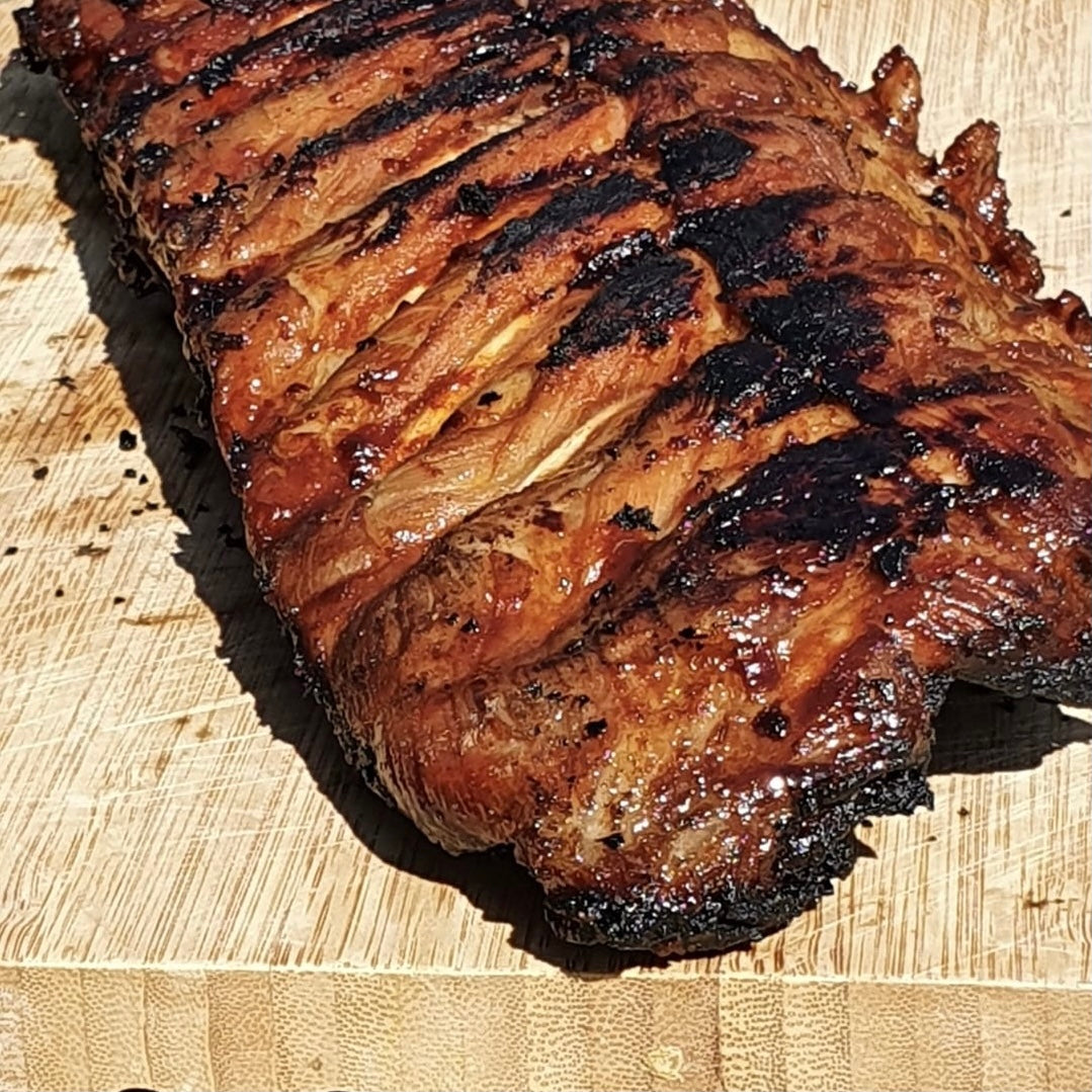Pork Loin Rack of Ribs Marinated in BBQ Glaze (2 Sheets) 1.3kg