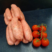 Load image into Gallery viewer, Traditional Bespoke Handmade Cumberland Pork Sausages  /available in 2 pack sizes
