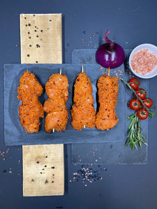 7 x 120g Chicken Breast Kebabs Coated in Breadcrumb Sweet Chilli Easicoater