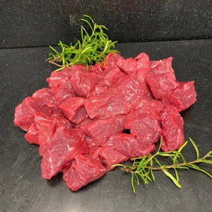 Hand Cut Prime Selected Diced Beef / Available in 2 pack sizes