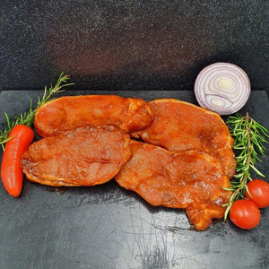 Finest Pork Loin BBQ Marinated Steaks   /  6 x 150-170g